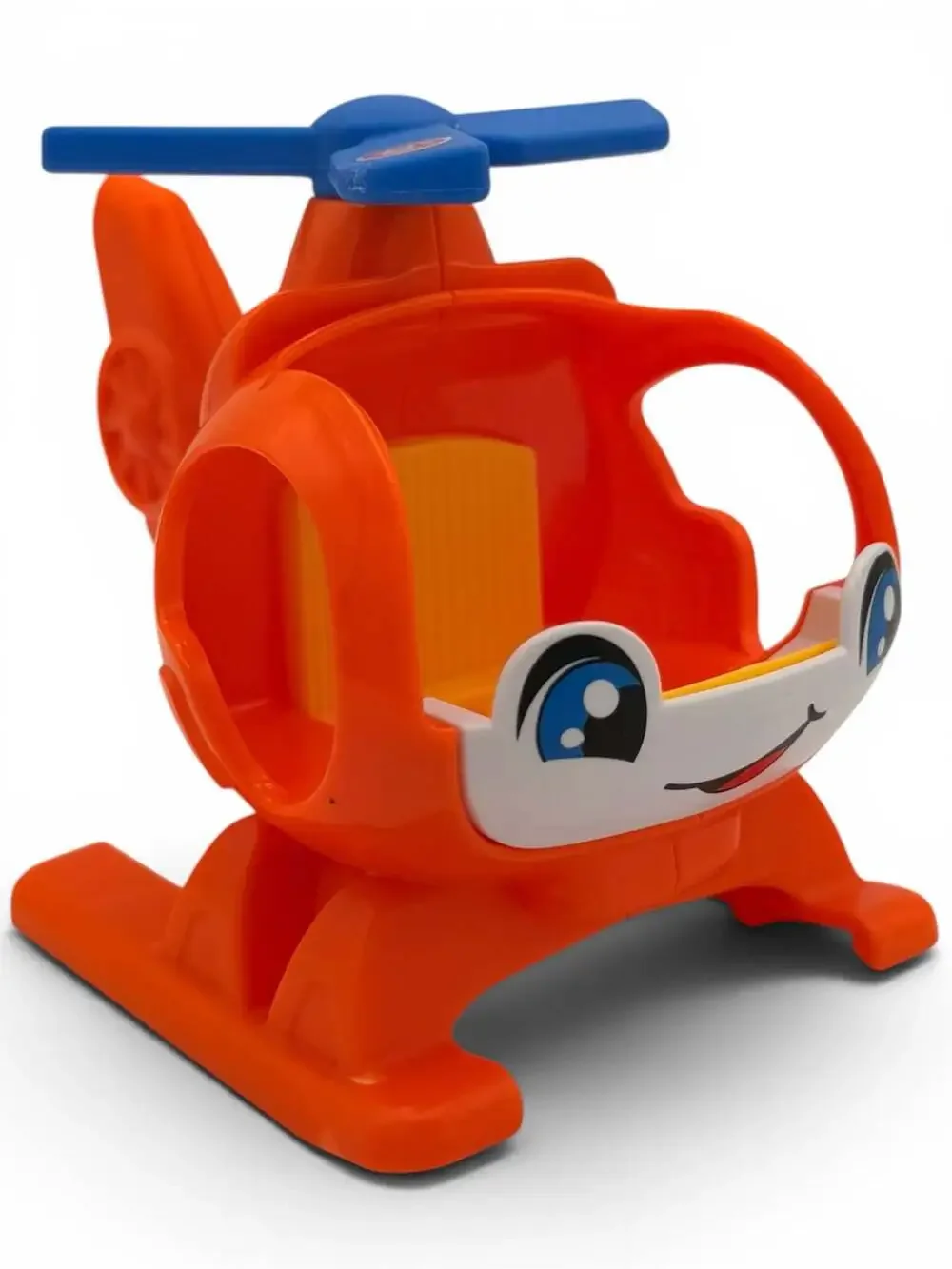 Fisher-Price Little People Orange and Blue Helicopter Vehicle